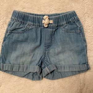 GAP light jean cuffed shorts